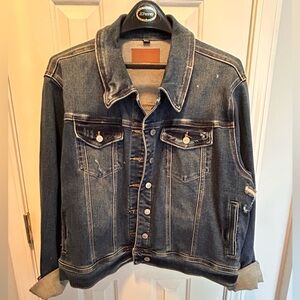 Judy Blue Dark Blue Lightly Distressed Jean Jacket